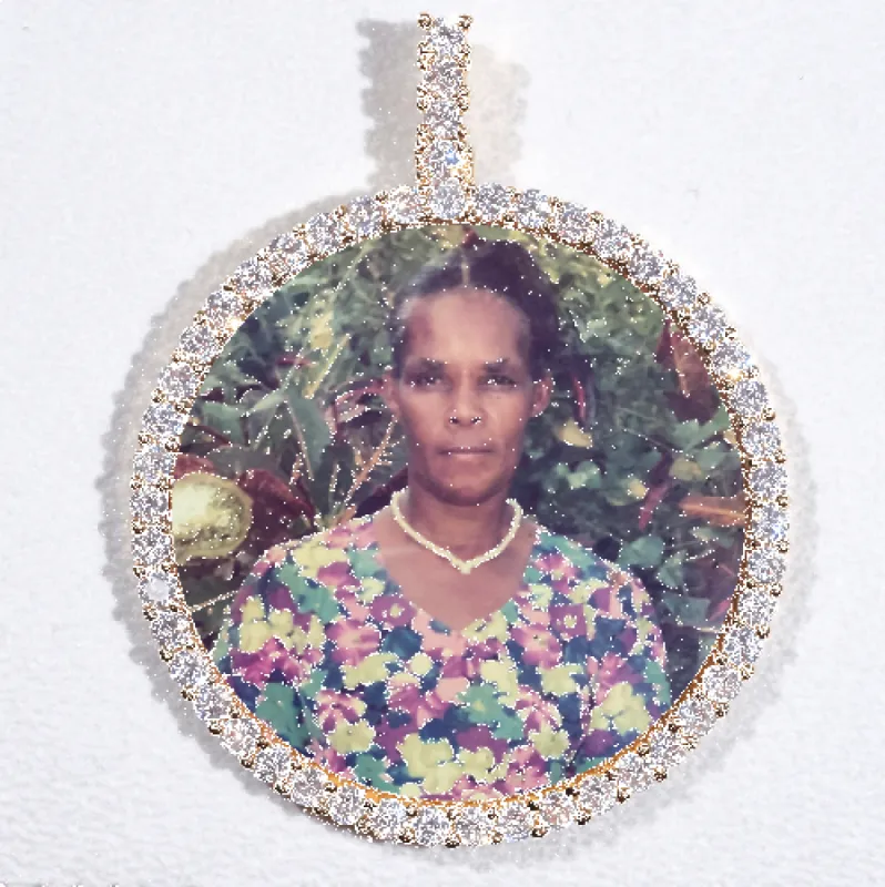 LARGE 3D CIRCLE CUSTOM PICTURE PENDANT sold by The GUU Shop