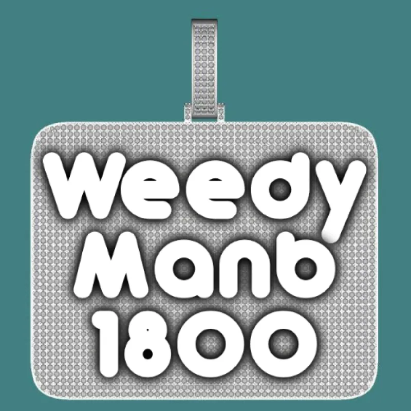 CUSTOM LETTER NECKLACE 3D BIG SQUARE sold by The GUU Shop