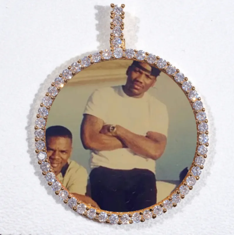 LARGE 3D CIRCLE CUSTOM PICTURE PENDANT sold by The GUU Shop