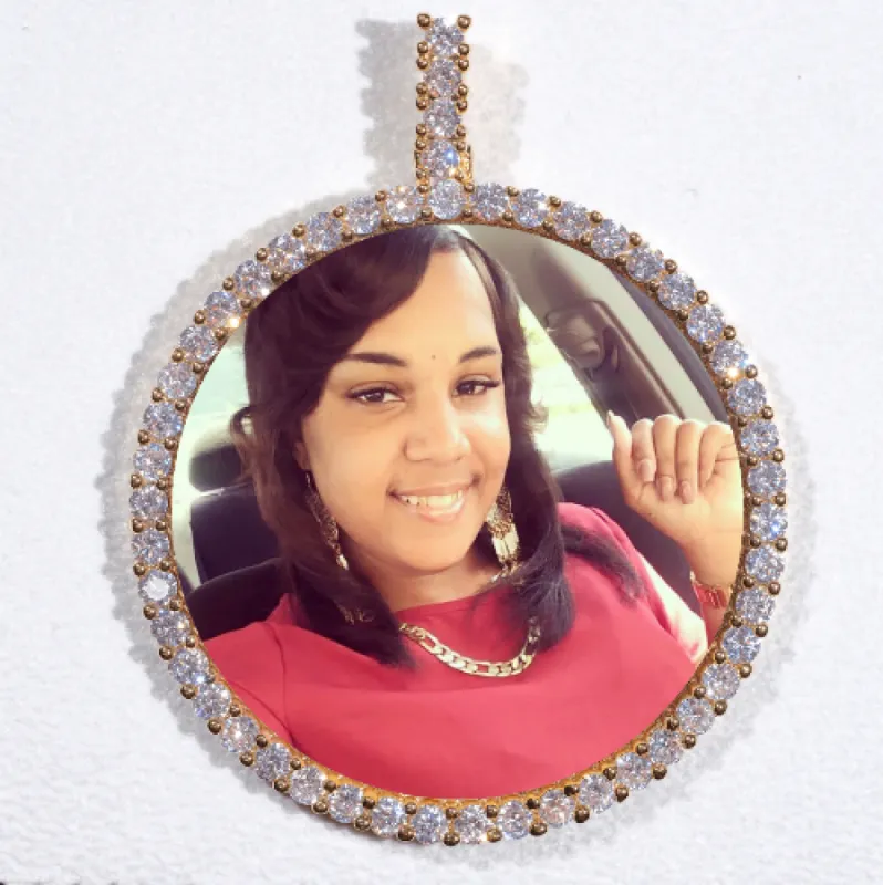 LARGE 3D CIRCLE CUSTOM PICTURE PENDANT sold by The GUU Shop