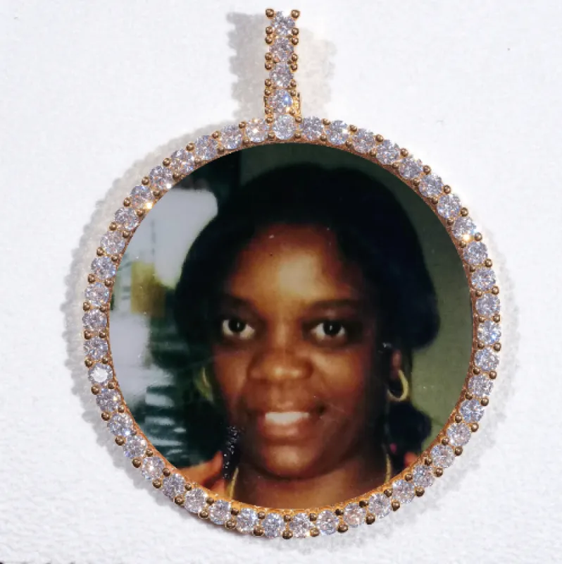 LARGE 3D CIRCLE CUSTOM PICTURE PENDANT sold by The GUU Shop