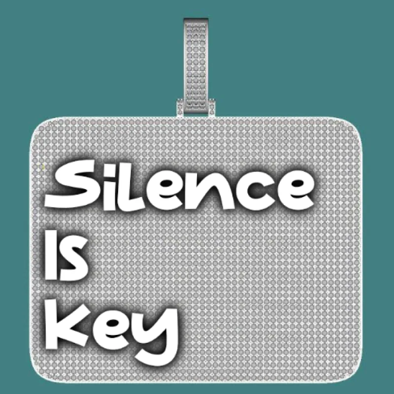 CUSTOM LETTER NECKLACE 3D BIG SQUARE sold by The GUU Shop