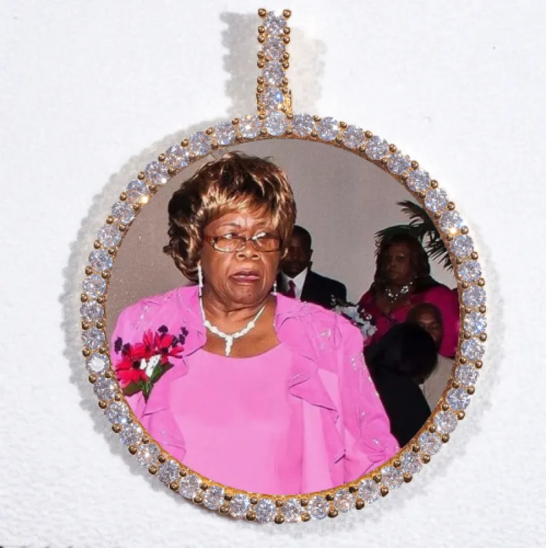 LARGE 3D CIRCLE CUSTOM PICTURE PENDANT sold by The GUU Shop