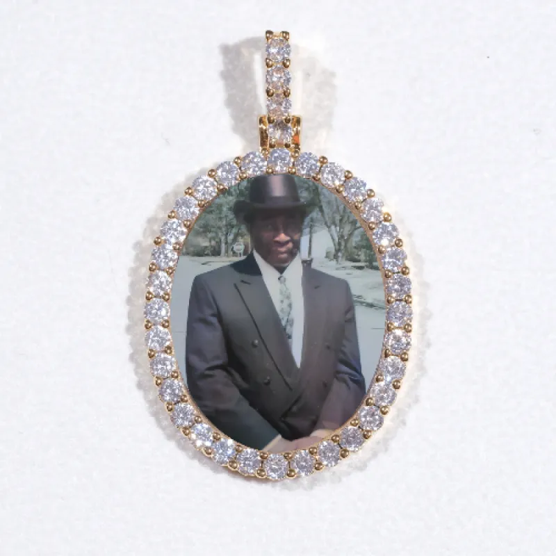 3D Oval Custom Picture Pendant sold by The GUU Shop