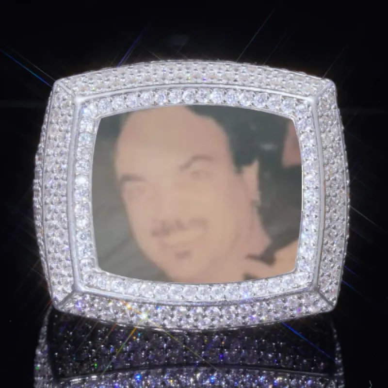 3D CUSTOM PICTURE ICED RING sold by The GUU Shop