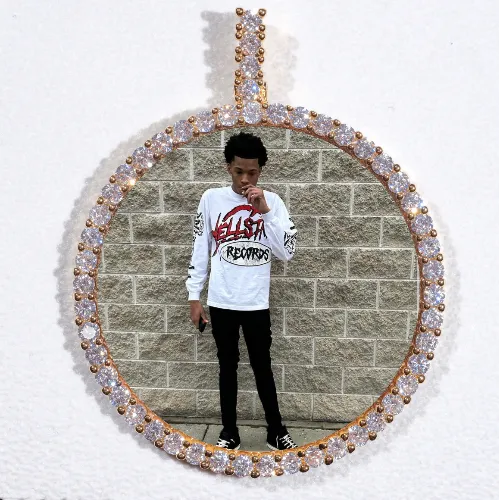 LARGE 3D CIRCLE CUSTOM PICTURE PENDANT sold by The GUU Shop