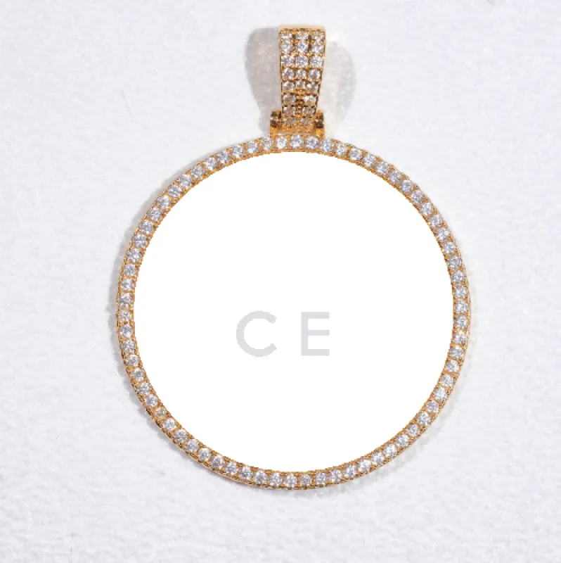 MEDIUM 3D CIRCLE CUSTOM PICTURE PENDANT sold by The GUU Shop