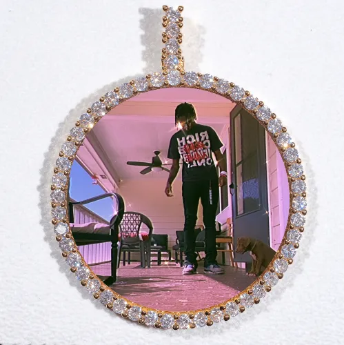 LARGE 3D CIRCLE CUSTOM PICTURE PENDANT sold by The GUU Shop