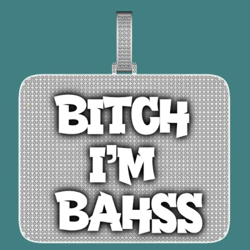 CUSTOM LETTER NECKLACE 3D BIG SQUARE sold by The GUU Shop