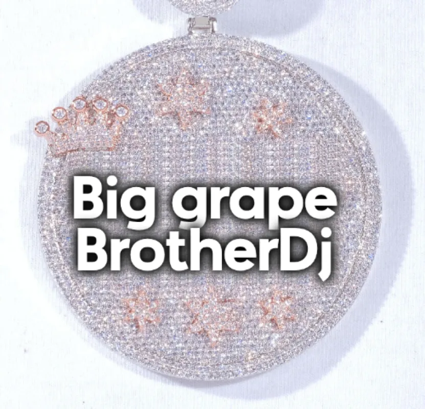 CUSTOM LETTER NECKLACE 3D BIG CROWN DISC sold by The GUU Shop