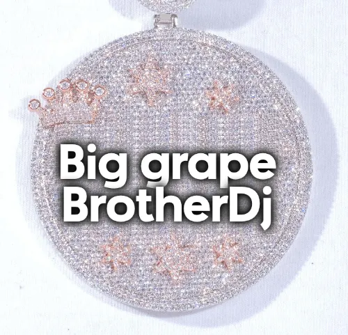 CUSTOM LETTER NECKLACE 3D BIG CROWN DISC sold by The GUU Shop