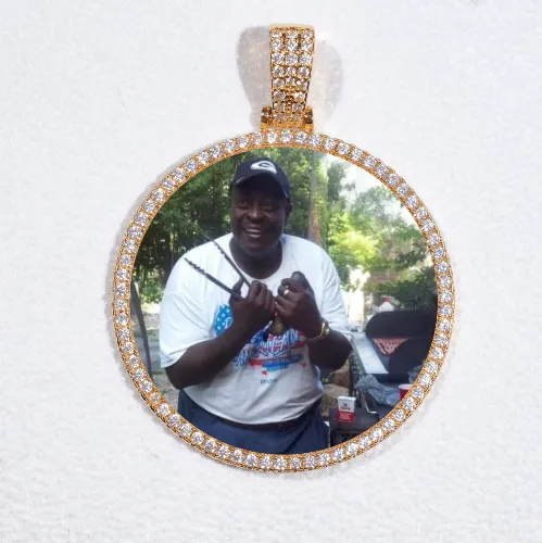 MEDIUM 3D CIRCLE CUSTOM PICTURE PENDANT sold by The GUU Shop