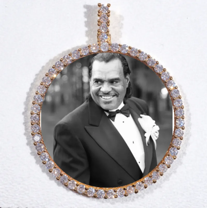 LARGE 3D CIRCLE CUSTOM PICTURE PENDANT made by The GUU Shop