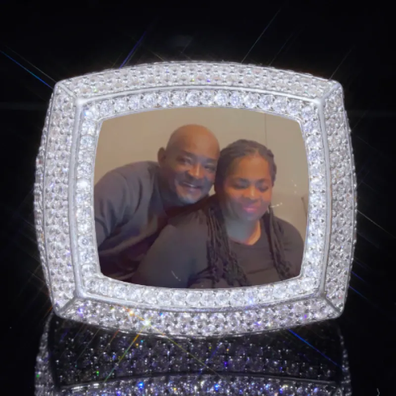 3D CUSTOM PICTURE ICED RING sold by The GUU Shop