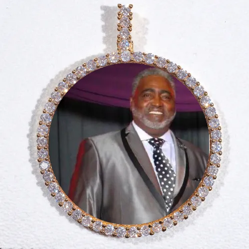 LARGE 3D CIRCLE CUSTOM PICTURE PENDANT sold by The GUU Shop