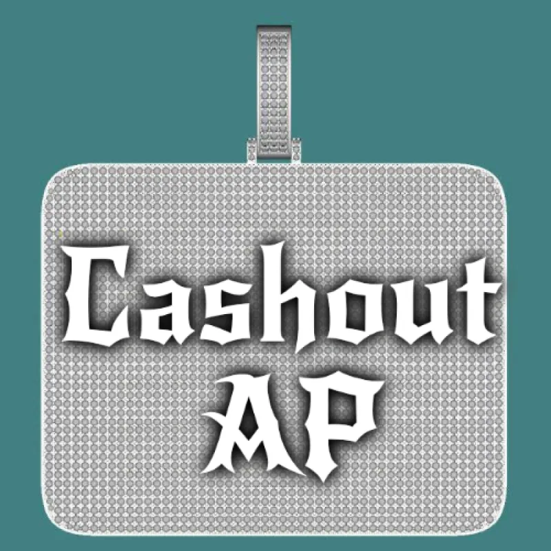 CUSTOM LETTER NECKLACE 3D BIG SQUARE sold by The GUU Shop