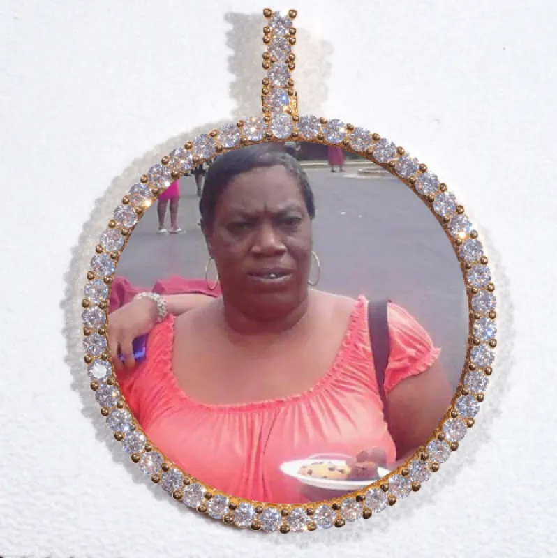 LARGE 3D CIRCLE CUSTOM PICTURE PENDANT sold by The GUU Shop