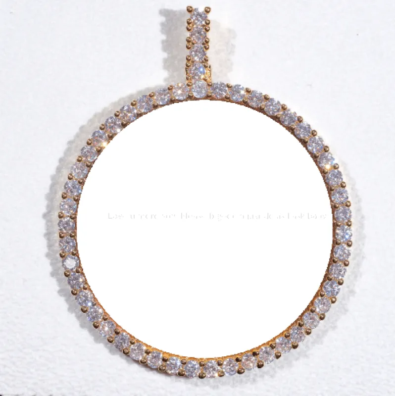 LARGE 3D CIRCLE CUSTOM PICTURE PENDANT sold by The GUU Shop