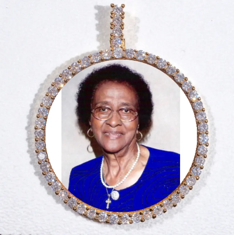 LARGE 3D CIRCLE CUSTOM PICTURE PENDANT sold by The GUU Shop