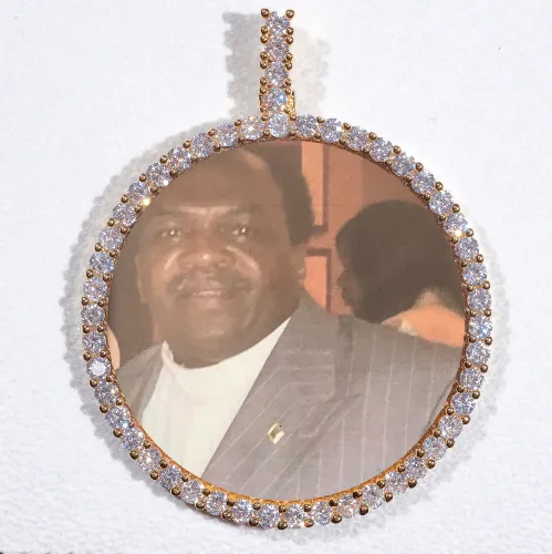 LARGE 3D CIRCLE CUSTOM PICTURE PENDANT sold by The GUU Shop