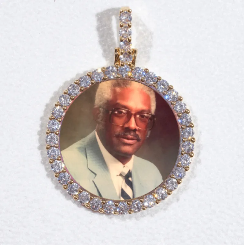 3D CIRCLE CUSTOM PICTURE PENDANT SMALL SIZE made by The GUU Shop