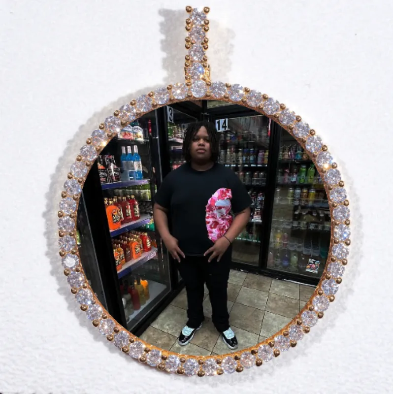 LARGE 3D CIRCLE CUSTOM PICTURE PENDANT sold by The GUU Shop