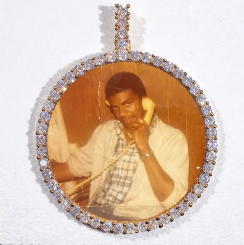 LARGE 3D CIRCLE CUSTOM PICTURE PENDANT sold by The GUU Shop