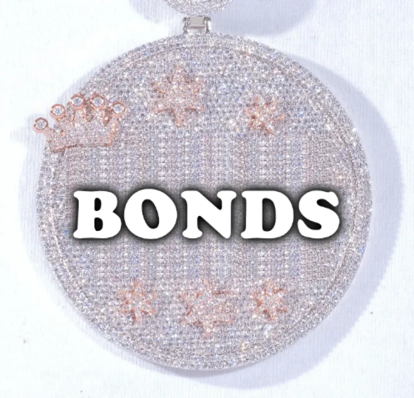 CUSTOM LETTER NECKLACE 3D BIG CROWN DISC sold by The GUU Shop