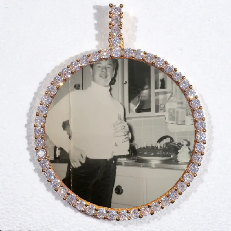 LARGE 3D CIRCLE CUSTOM PICTURE PENDANT sold by The GUU Shop