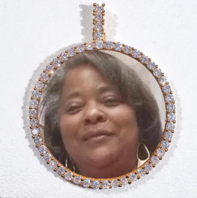 LARGE 3D CIRCLE CUSTOM PICTURE PENDANT sold by The GUU Shop