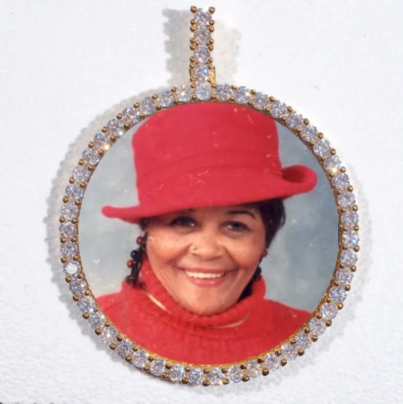 LARGE 3D CIRCLE CUSTOM PICTURE PENDANT sold by The GUU Shop