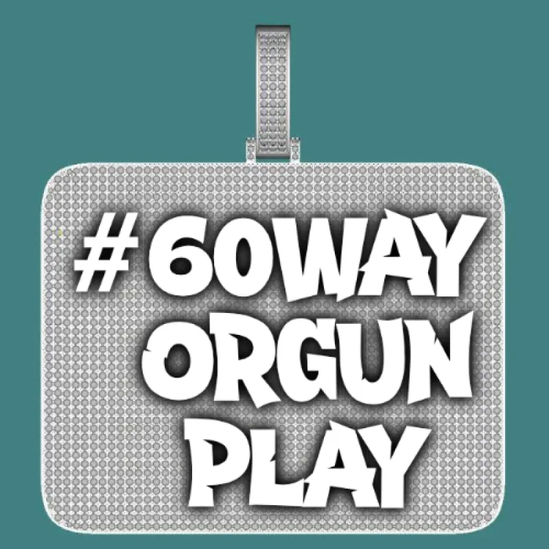 CUSTOM LETTER NECKLACE 3D BIG SQUARE sold by The GUU Shop