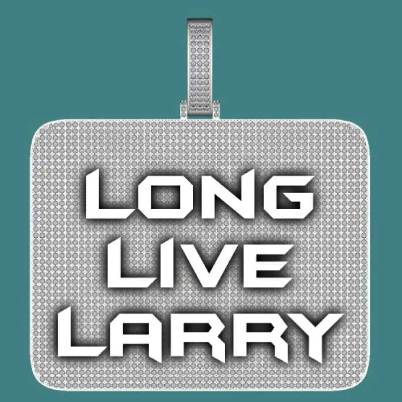 CUSTOM LETTER NECKLACE 3D BIG SQUARE sold by The GUU Shop