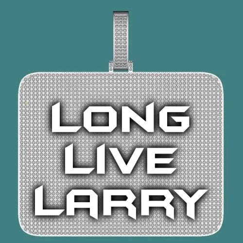 CUSTOM LETTER NECKLACE 3D BIG SQUARE sold by The GUU Shop