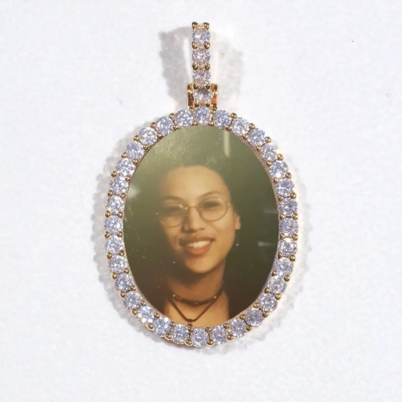 3D Oval Custom Picture Pendant sold by The GUU Shop