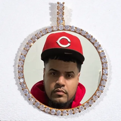 LARGE 3D CIRCLE CUSTOM PICTURE PENDANT sold by The GUU Shop