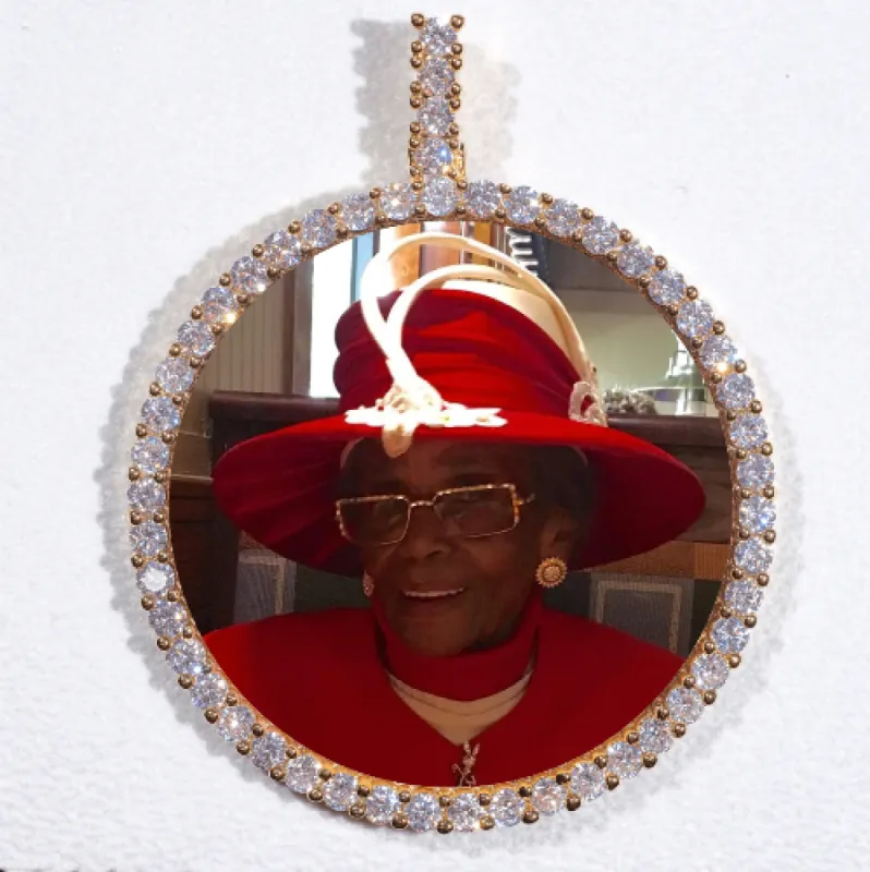 LARGE 3D CIRCLE CUSTOM PICTURE PENDANT sold by The GUU Shop