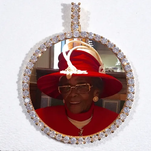 LARGE 3D CIRCLE CUSTOM PICTURE PENDANT sold by The GUU Shop