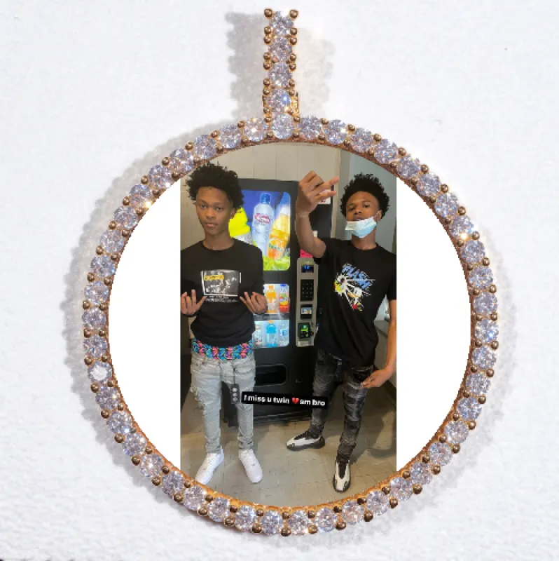 LARGE 3D CIRCLE CUSTOM PICTURE PENDANT sold by The GUU Shop