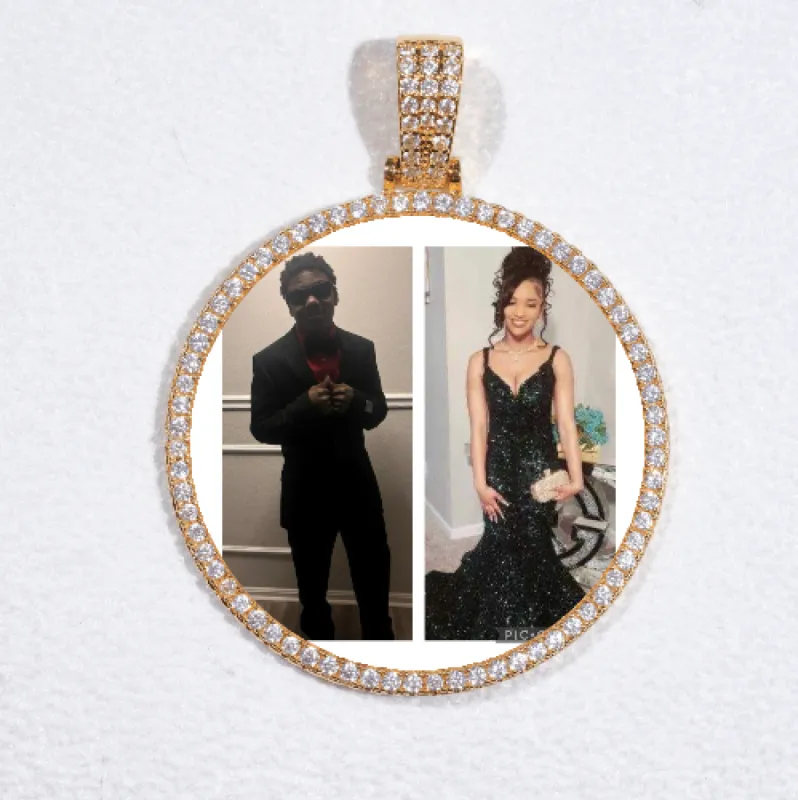 MEDIUM 3D CIRCLE CUSTOM PICTURE PENDANT sold by The GUU Shop