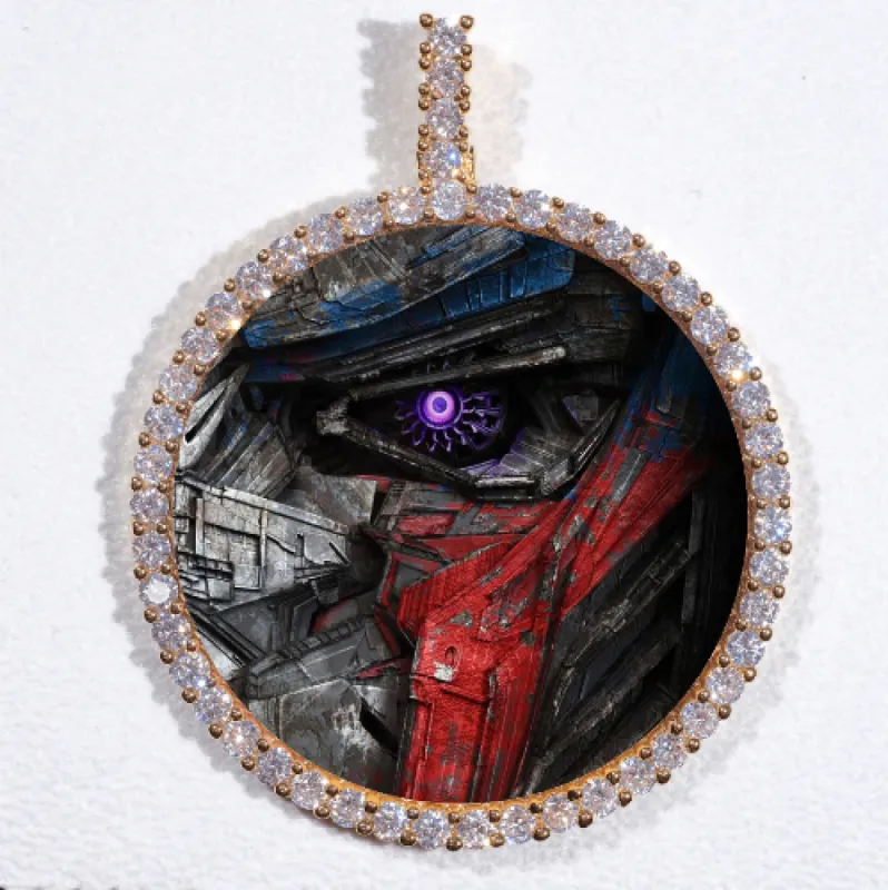 LARGE 3D CIRCLE CUSTOM PICTURE PENDANT sold by The GUU Shop