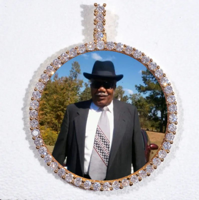 LARGE 3D CIRCLE CUSTOM PICTURE PENDANT sold by The GUU Shop