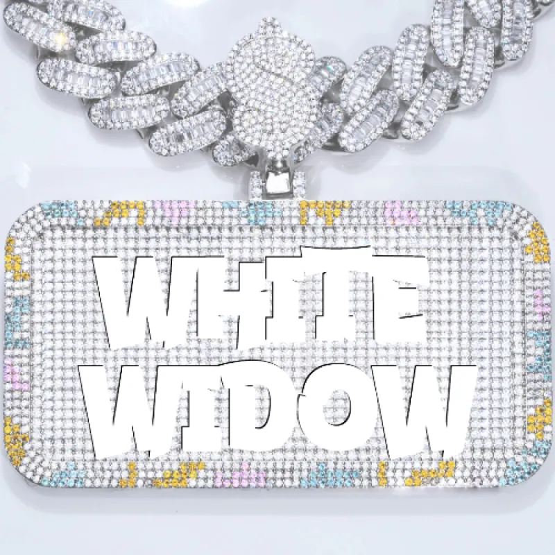 CUSTOM LETTER NECKLACE 3D COLORFUL SQUARE sold by The GUU Shop