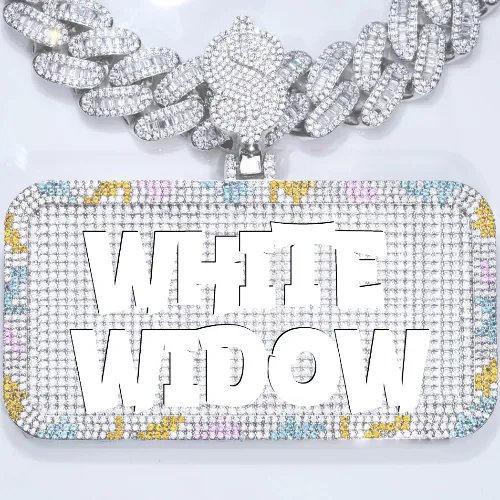 CUSTOM LETTER NECKLACE 3D COLORFUL SQUARE sold by The GUU Shop