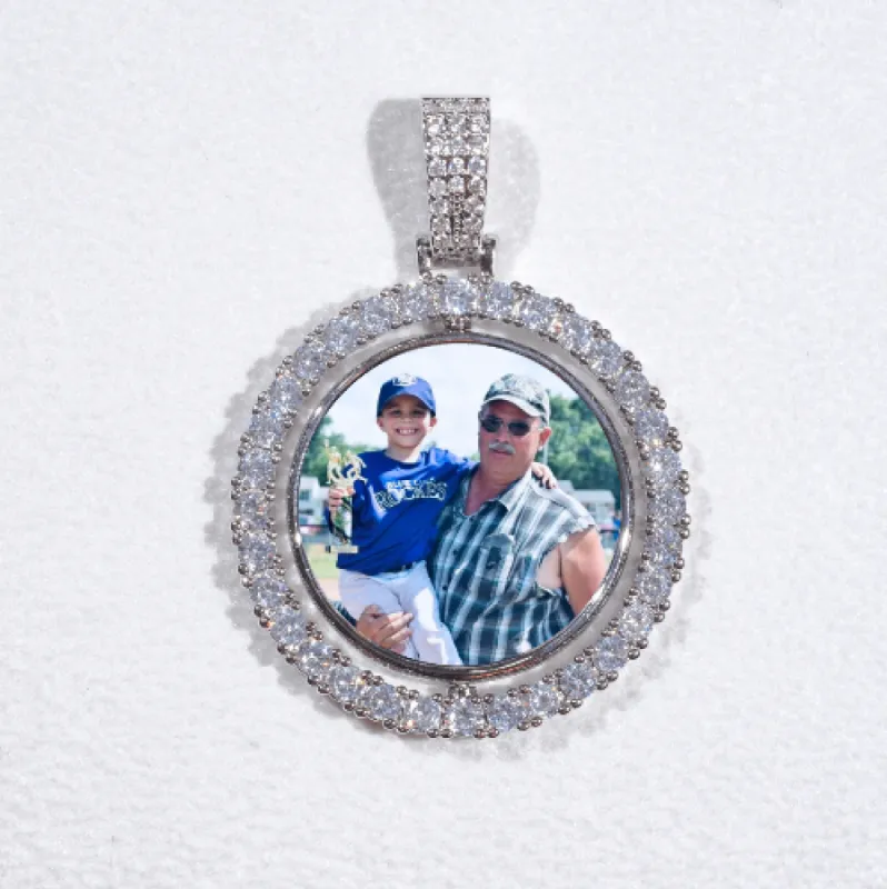 3D Spinning 2-Faced Custom Picture Pendant sold by The GUU Shop