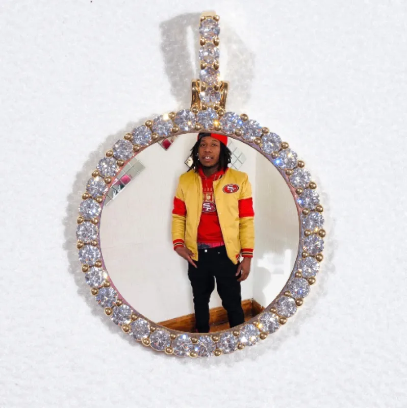 3D CIRCLE CUSTOM PICTURE PENDANT SMALL SIZE sold by The GUU Shop