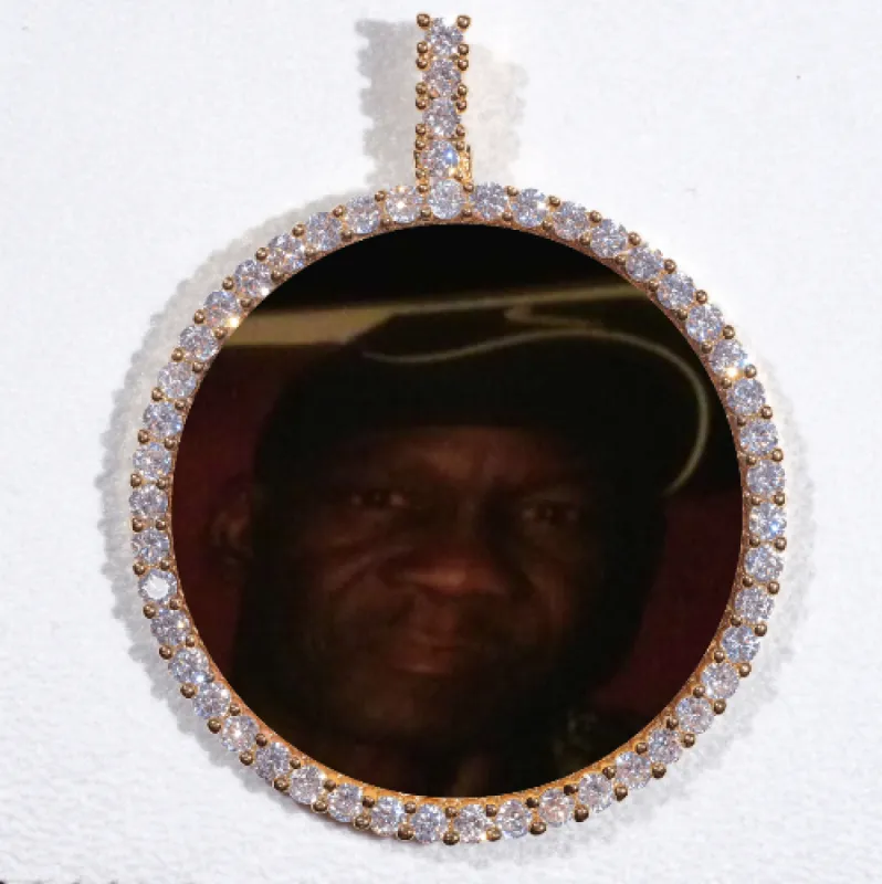 LARGE 3D CIRCLE CUSTOM PICTURE PENDANT sold by The GUU Shop