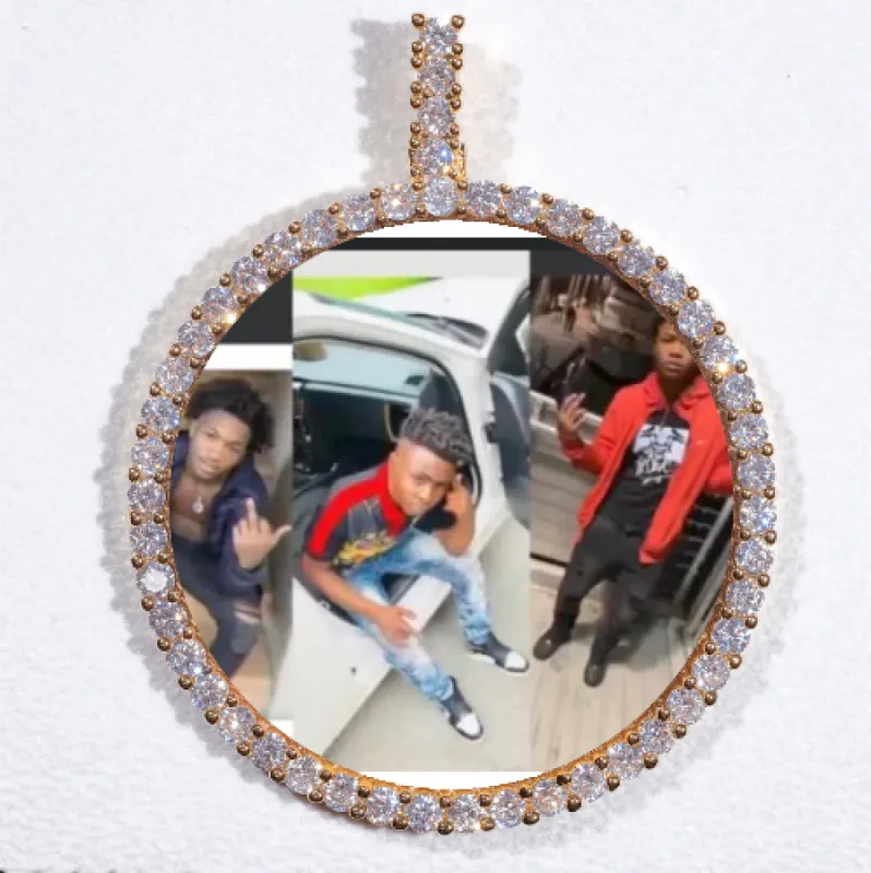 LARGE 3D CIRCLE CUSTOM PICTURE PENDANT made by The GUU Shop