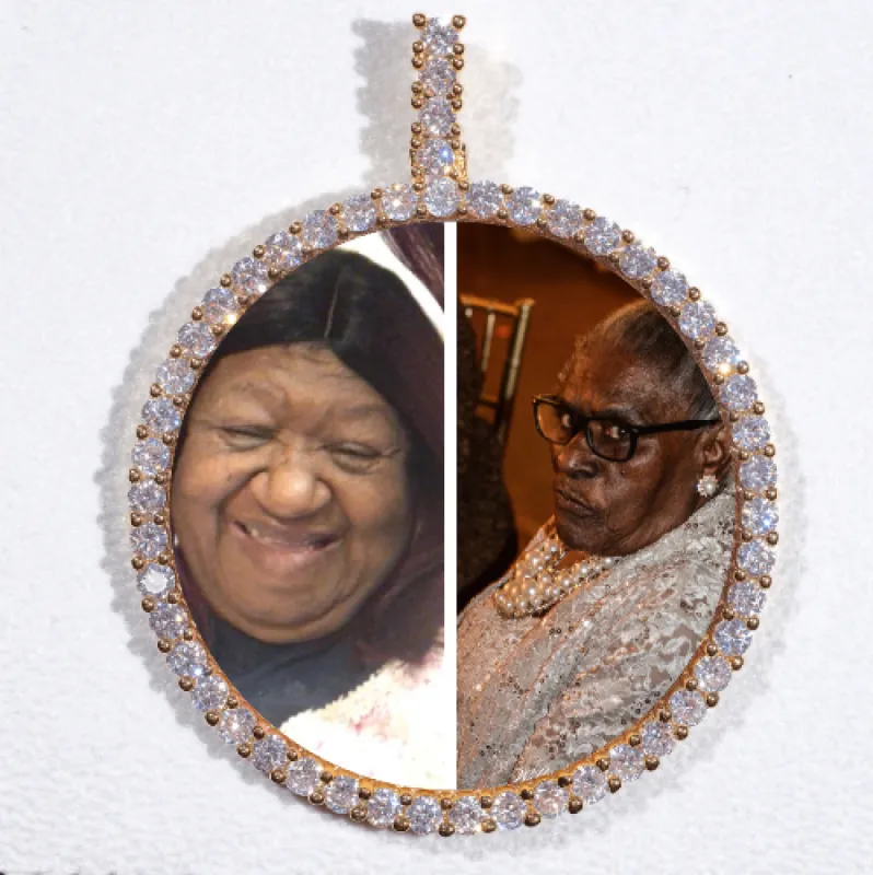 LARGE 3D CIRCLE CUSTOM PICTURE PENDANT sold by The GUU Shop