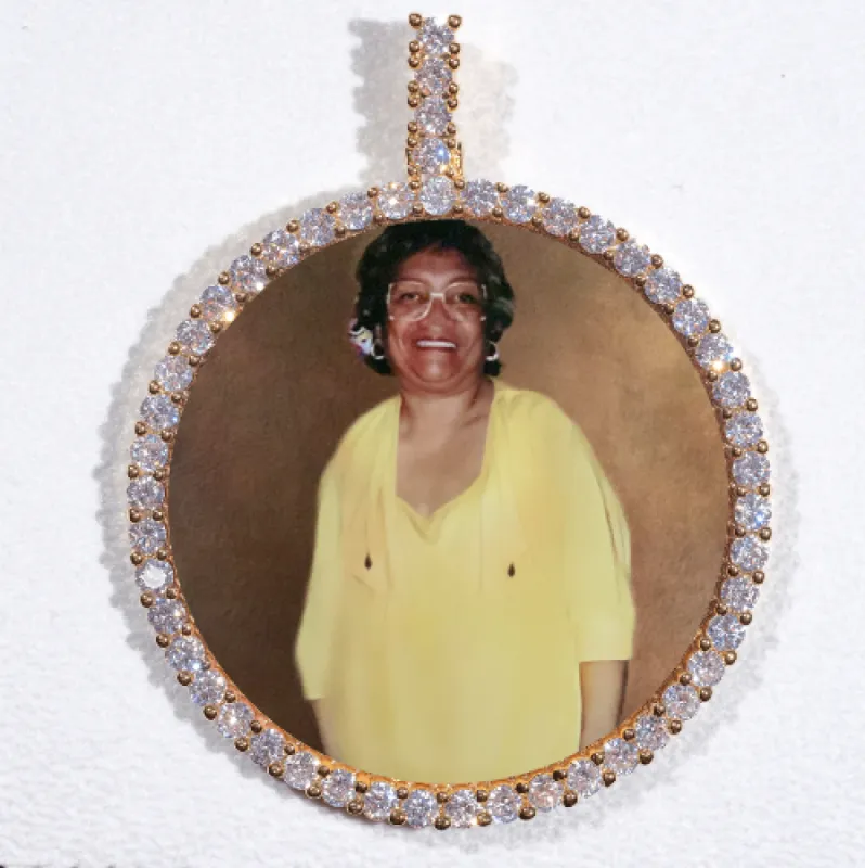 LARGE 3D CIRCLE CUSTOM PICTURE PENDANT sold by The GUU Shop